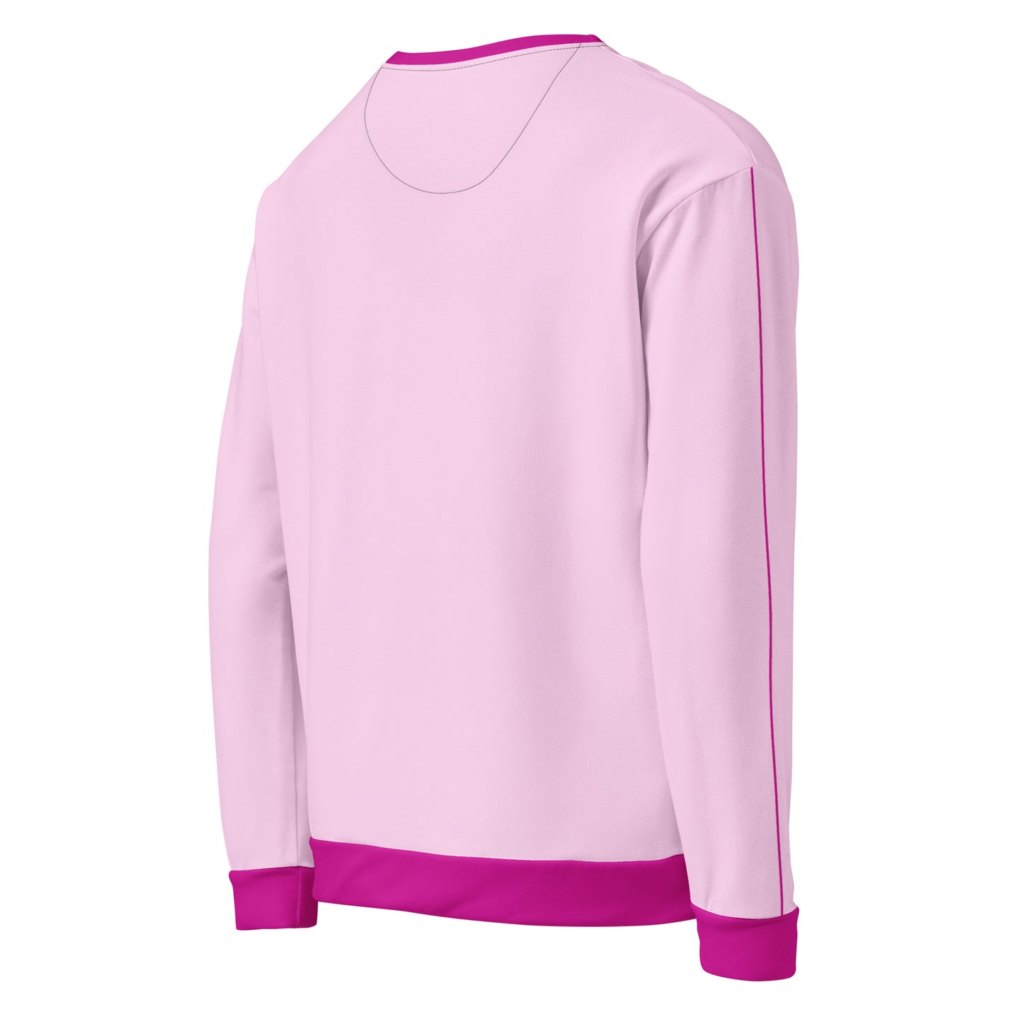 Pink sweatshirt with a woman roller skater in pink Christmas attire on the chest FireCosta